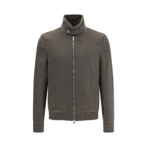 Gray Wool Oves Aries Full Length Jacket