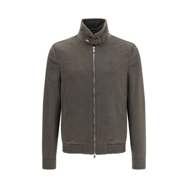 Gray Wool Oves Aries Full-Length Jacket