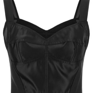 Black Polyamide Tank Tops