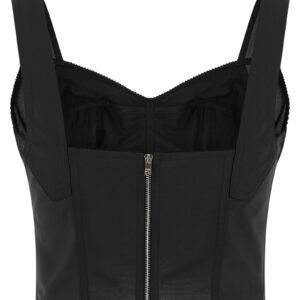 Black Polyamide Tank Tops