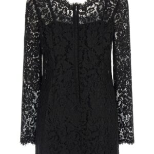 Black Cotton Short Dress