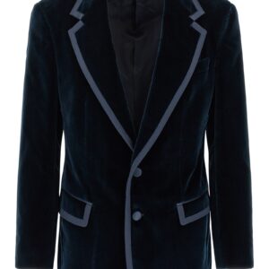 Blue Cotton Blazer