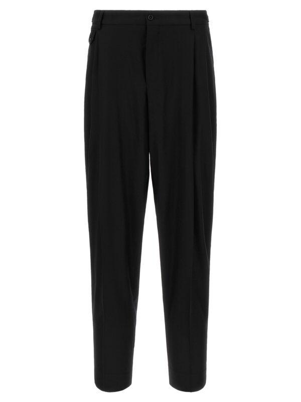 Black Virgin Wool Dress Pants