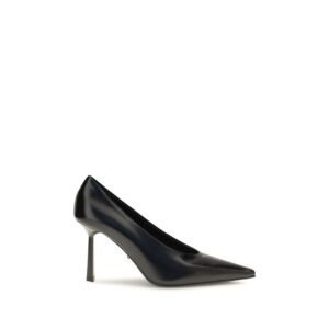 Black Goatskin High Heel Pumps