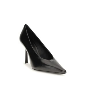 Black Goatskin High Heel Pumps