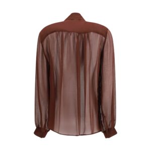 Brown Viscose Blouse