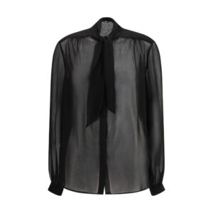 Black Viscose Blouse
