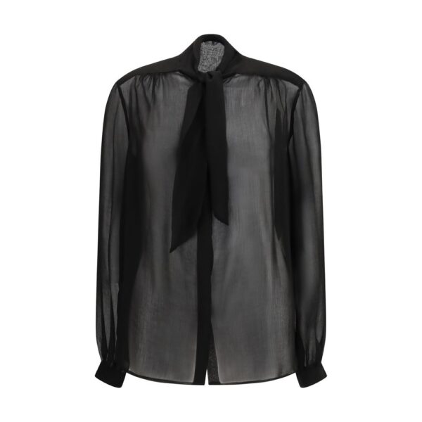 Black Viscose Blouse