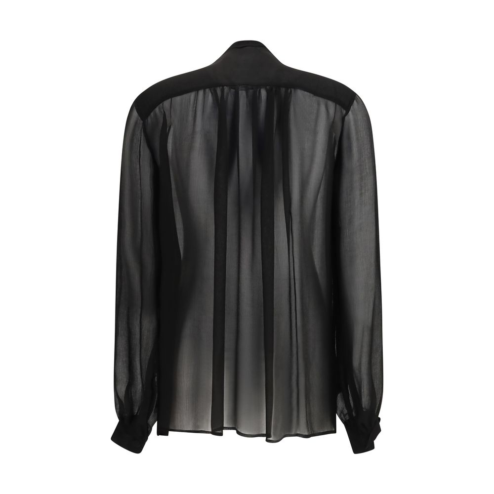 Black Viscose Blouse