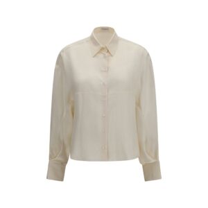 Beige Silk Shirt