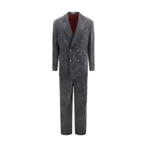 Gray Cotton Suit