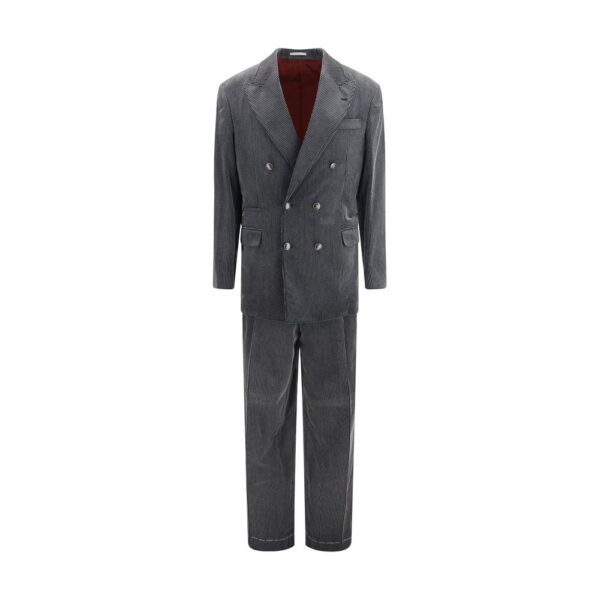 Gray Cotton Suit