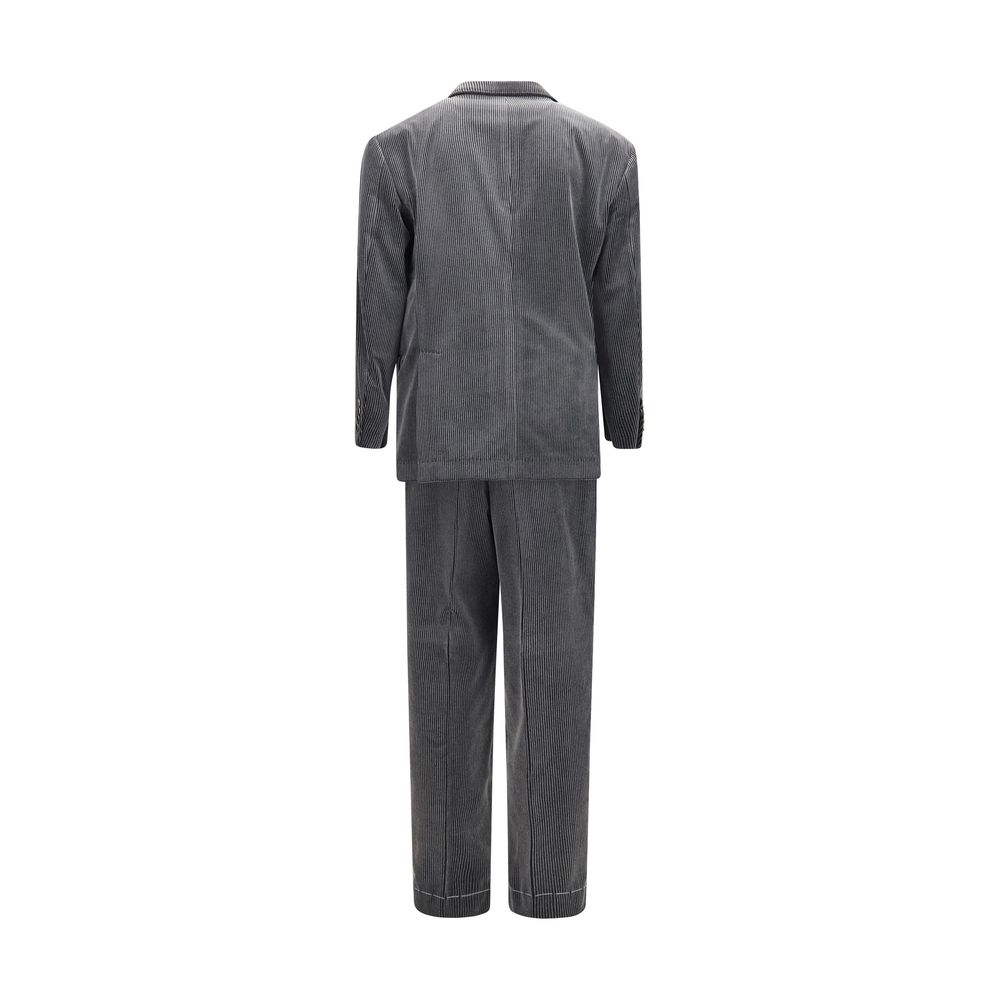 Gray Cotton Suit