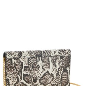 Beige Calfskin Clutch Bag