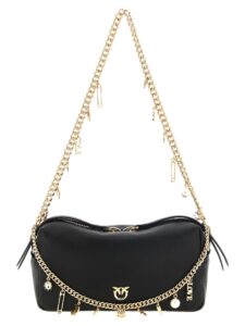 Black Lambskin Shoulder Bag