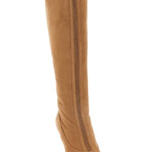 Beige Lamb Leather Over The Knee