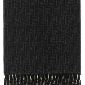 Black Wool Foulard