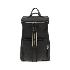 Black Polyester Backpack