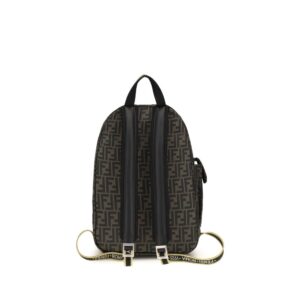 Brown Polyester Backpack