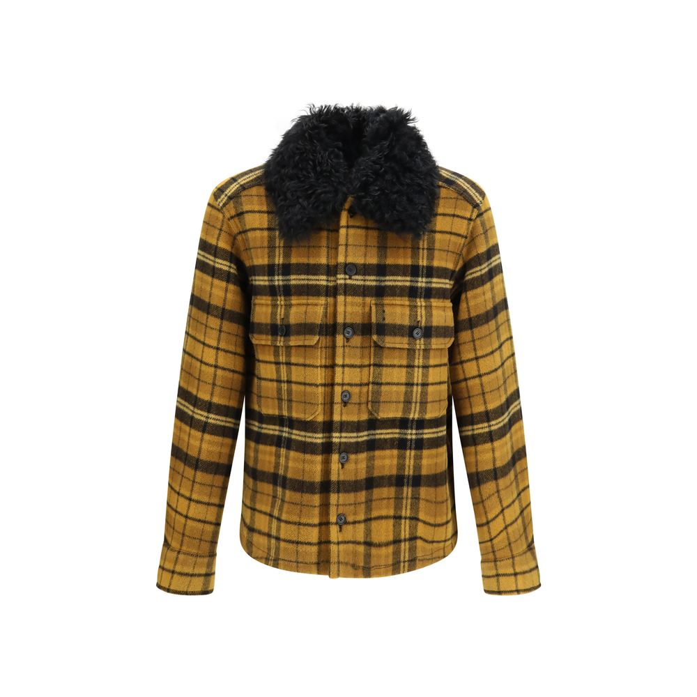 Multicolor Wool Oves Aries Full Length Jacket