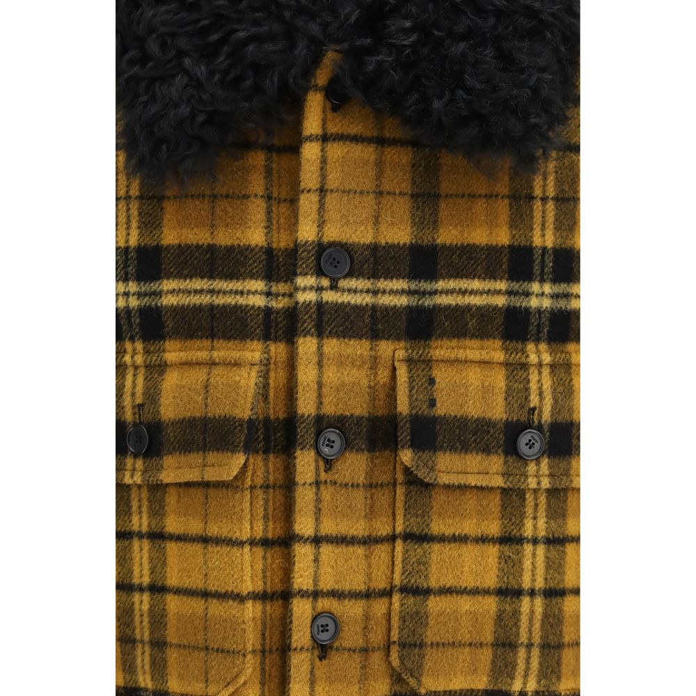 Multicolor Wool Oves Aries Full Length Jacket