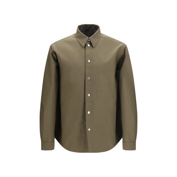 Bicolor Polyester Full-Length Jacket