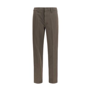 Brown Cotton Cargo Pants