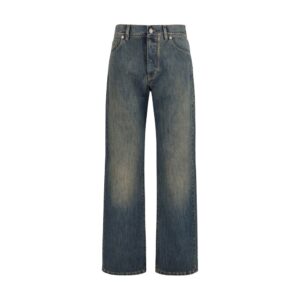 Blue Cotton Jeans Denim