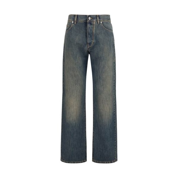 Blue Cotton Jeans Denim