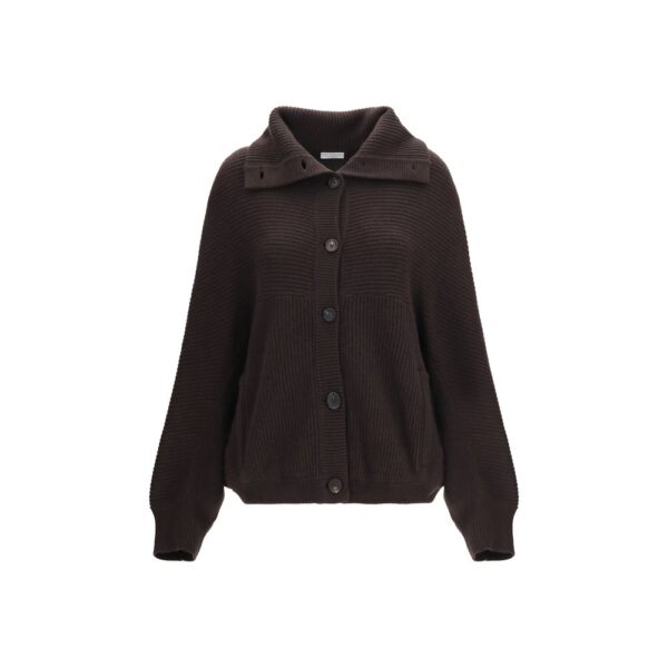 Brown Cashmere Cardigan