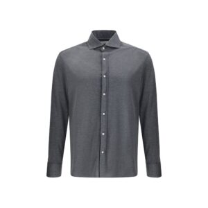 Gray Silk Dress Shirt