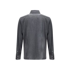 Gray Silk Dress Shirt