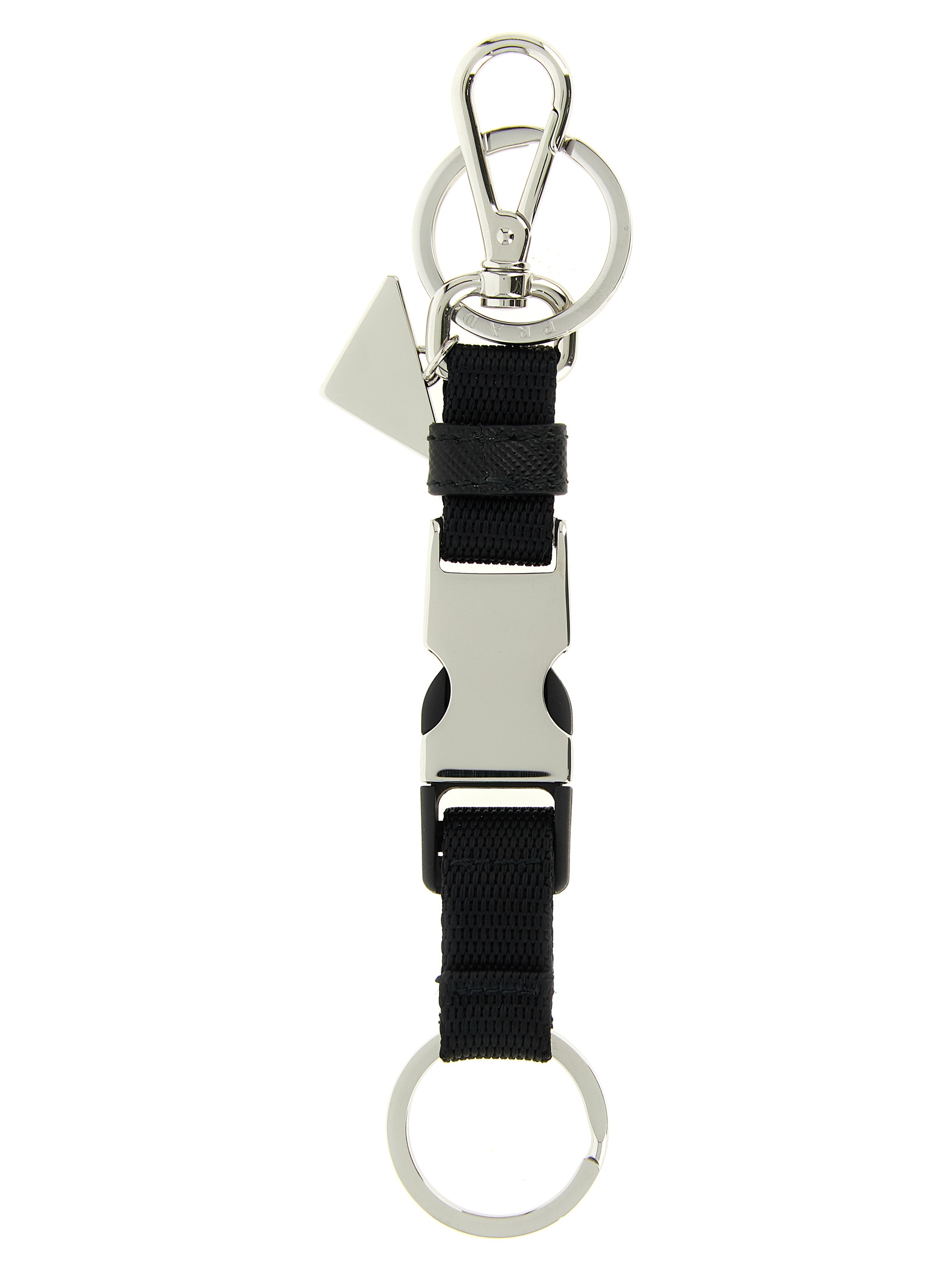 Black Stainless Steel Keychain