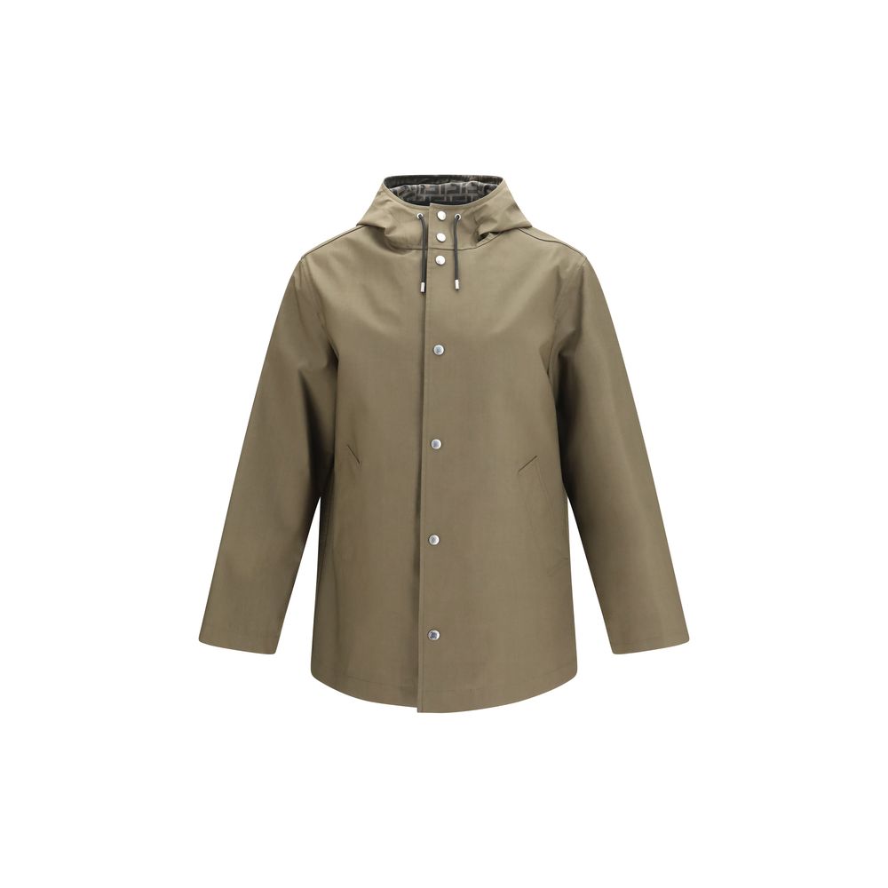 Bicolor Polyester Full Length Jacket