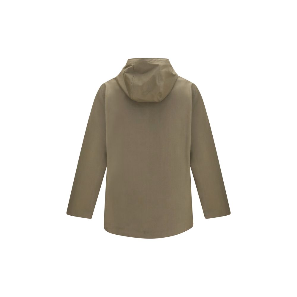 Bicolor Polyester Full Length Jacket