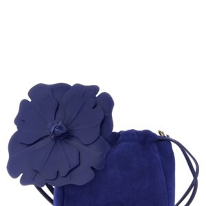 Blue Lambskin Clutch Bag