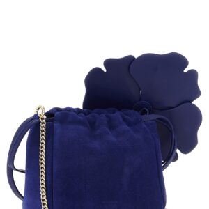 Blue Lambskin Clutch Bag