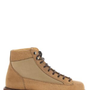Beige Calfskin Ankle Boots