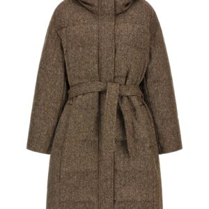 Brown Virgin Wool Coat