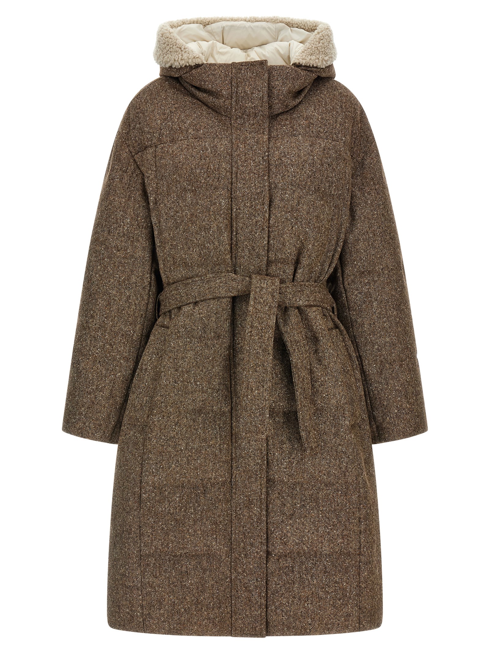 Brown Virgin Wool Coat