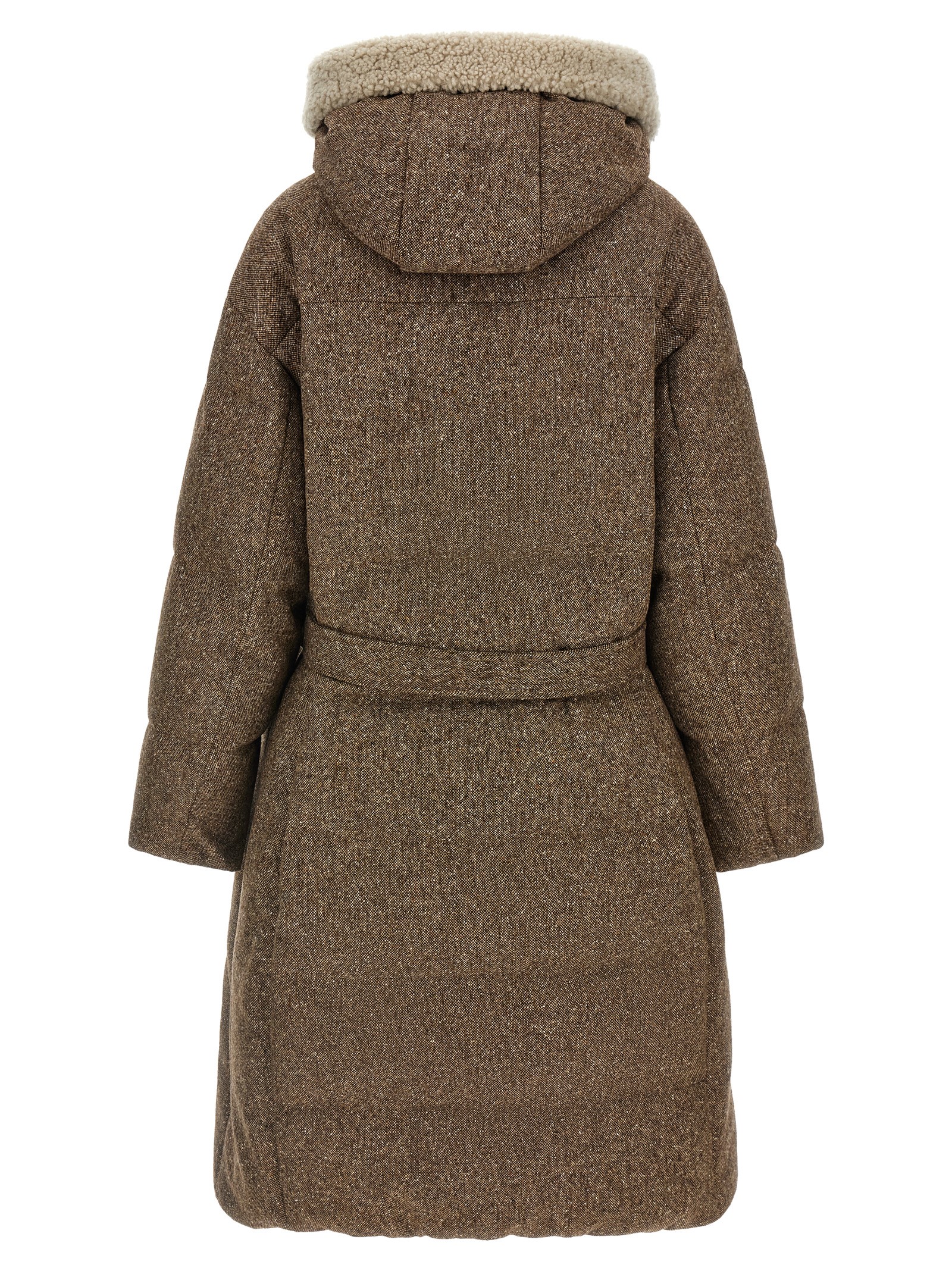 Brown Virgin Wool Coat