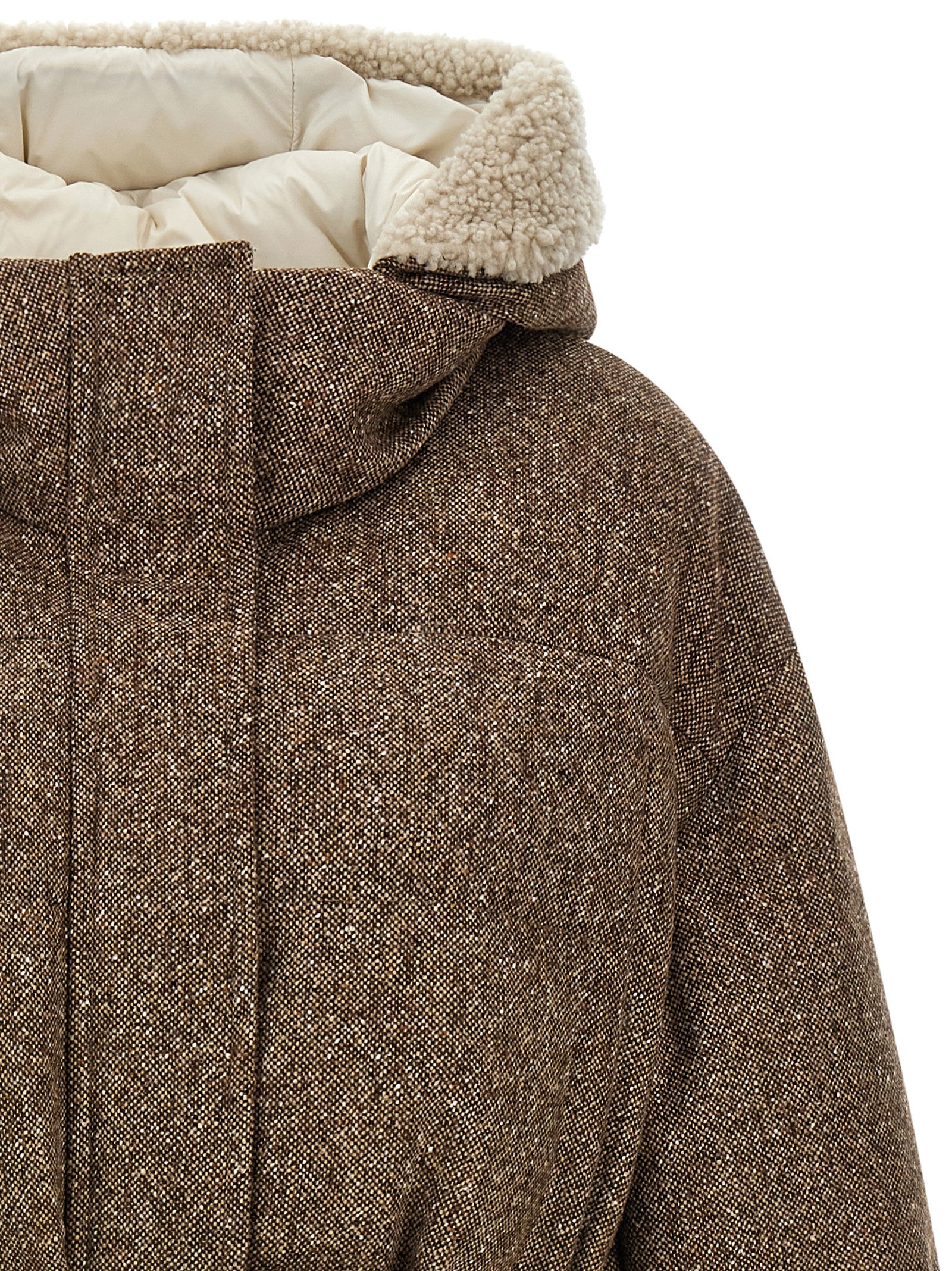 Brown Virgin Wool Coat