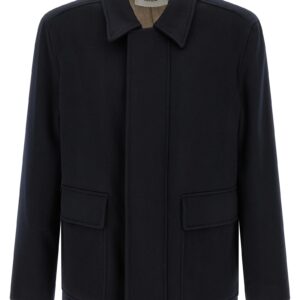 Blue Cashmere Full Length Jacket