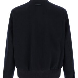 Blue Virgin Wool Full Length Jacket