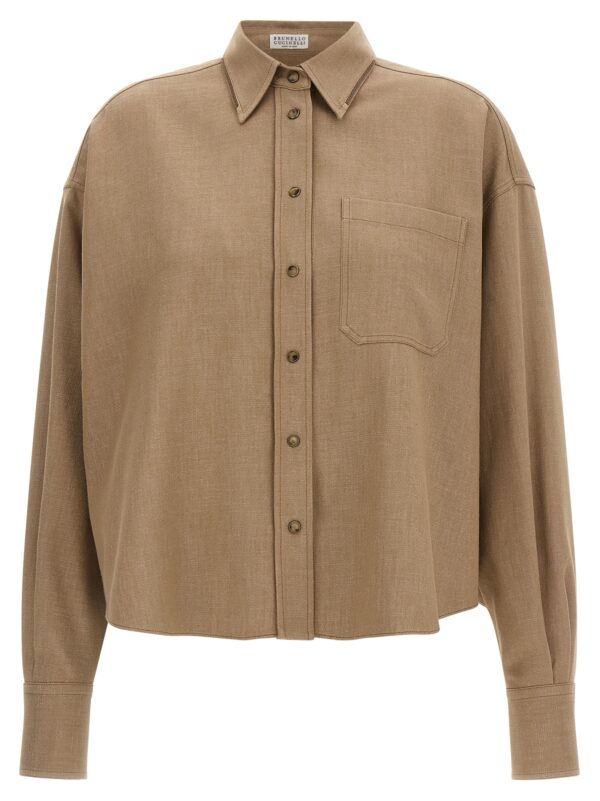 Beige Cotton Blouse