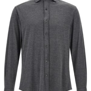 Gray Silk Blouse