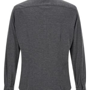Gray Silk Blouse