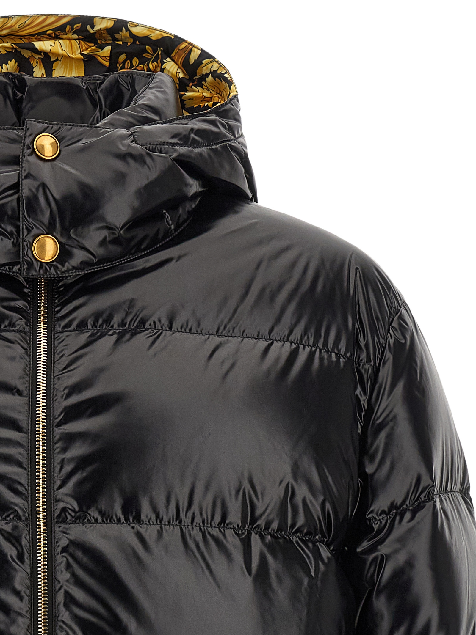 Black Nylon Full Length Jacket