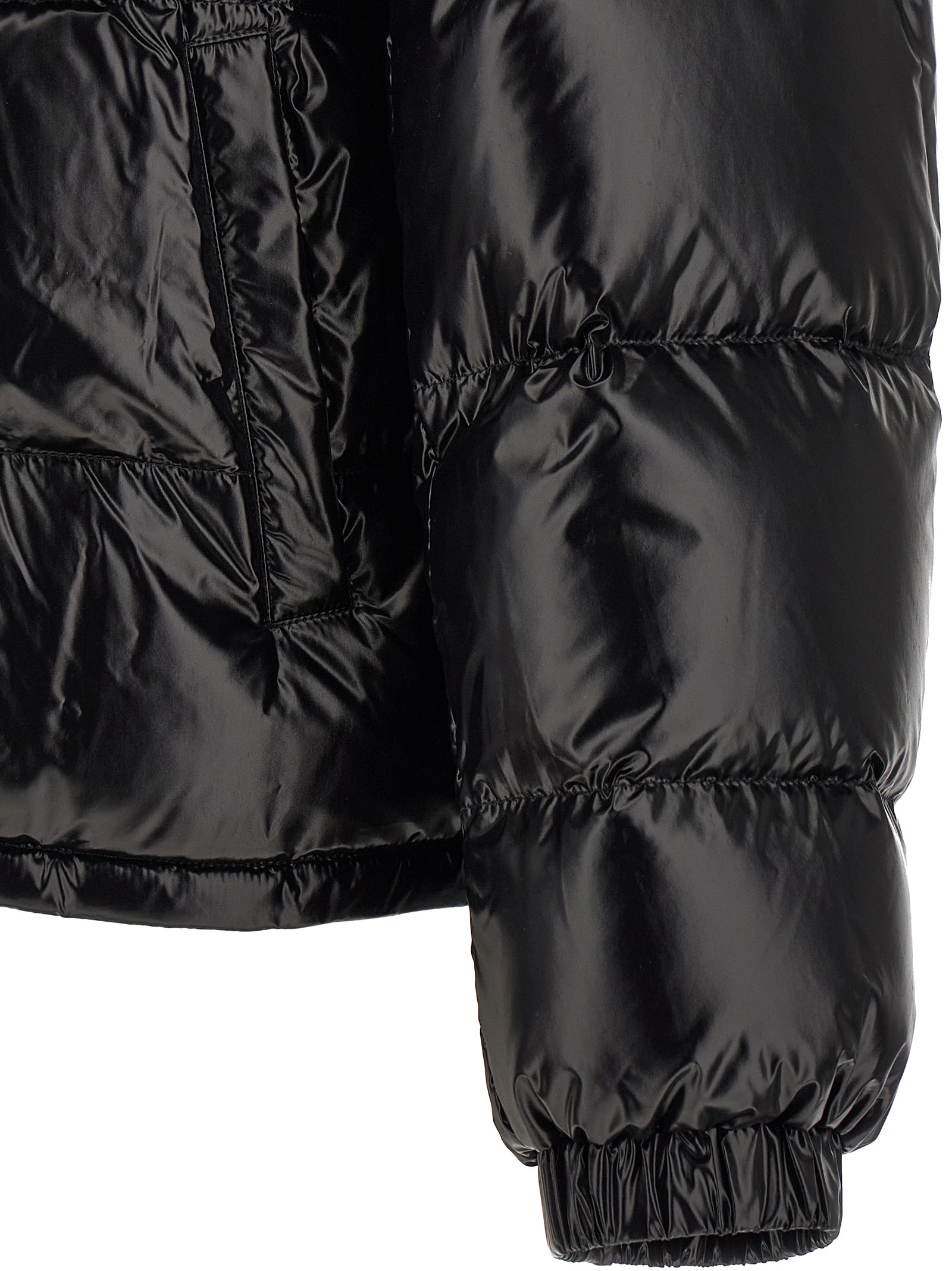 Black Nylon Full Length Jacket
