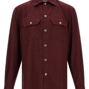 Bordeaux Virgin Wool Blouse